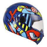 Casco Roda Kids Azul Ware Abatible Svs