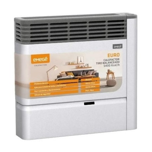 Calefactor Emege Euro 2155 Tiro Bal 5400 Kcal Center Hogar
