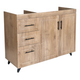 Mueble Lavaplatos Termolaminado Izq Wood 100x50x92cm