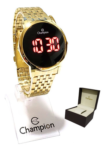 Relógio Champion Feminino Digital Dourado Ch40099h