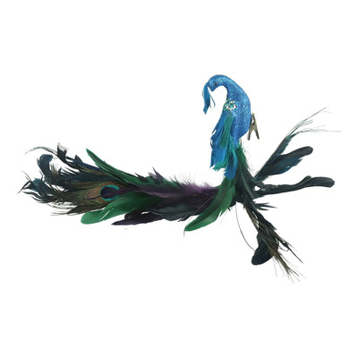 Pluma Artificial De Pavo Real, Pluma Pequeña Para La Cabeza