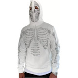 Sudadera Con Capucha De Diamantes Calientes Con Calavera Y2k