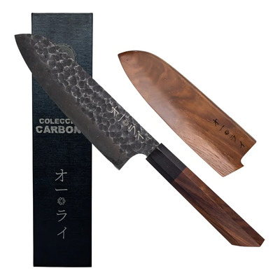 Cuchillo Santoku Acero Carbono Japonés Profesional C\u002Ffunda | Meses sin interés