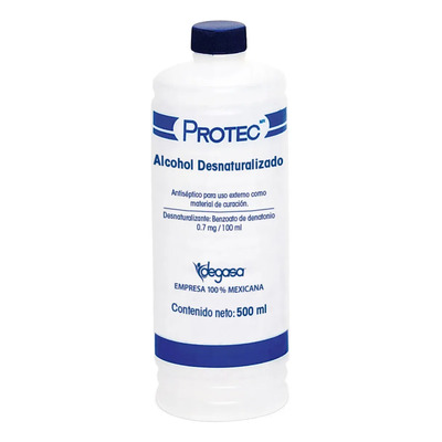 Alcohol Desnaturalizado Protec 500ml | MercadoLibre