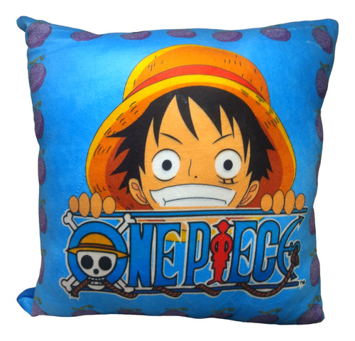Cojín Anime Mediano Luffy One Piece 35 Cms 