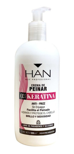 Han Crema De Peinar Alfa Keratina Anti Frizz X 500 - Local