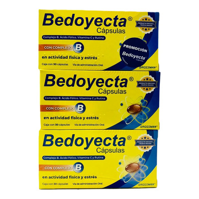 Bedoyecta Capsulas Original Grossman 3 Pack De 30 Caps C\u002Fu | Envío gratis