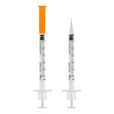 Seringa De Insulina 0,3ml Agulha Fixa 0,25mmx6mm Com 100 Uni