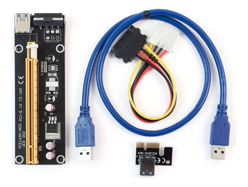 Tarjeta Vertical Riser Usb 3.0 1-16x Pci-e Pci Molex Miner