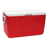 Caixa Termica Cooler 45,4l Vermelha C/ Alça E Dreno Coleman