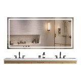 Espejo Cuerpo Completo Led Luz Lujo Touch De Pared 40x110cm