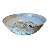 Bowl Cuenco Chino Grande Familia Rose Canton Antiguo