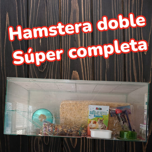 Hamstera De Vidrio Doble Súper Completa!