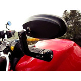 Espejos Sportbike Rojo Areflex2019 Aluminio Cafe Racer Moto 