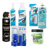 Kit D Limpieza 7 En 1 Pc Espuma Spray Paños Aire Comprimido