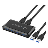 Conmutador Usb Box Kvm Usb 3.0 2 4 Puertos