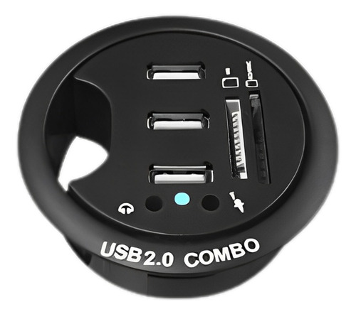 Pasa Cables 3 Puertos Escritorio Usb Promo 3x2 Tisera 