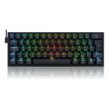 Teclado Fizz Pro Rgb Switch Blue Redragon K616-rgb-b Preto