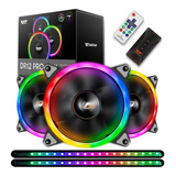 Cooler Aigo Dr12 Pro Rgb D/f 3 Fans +controladora+ir+2 Fitas