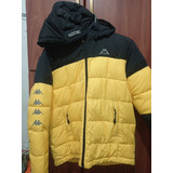 Campera Kappa De Pluma, Amarillo Combinado, Talle L