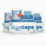 Digecaps Enzimas Digestivas Original- 3 Cajas (90 Capsulas)