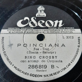 Pasta Bing Crosby Orq Y Ken Darby Singers Odeon C256