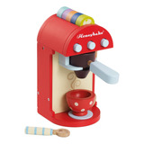 Le Toy Van - Juego De Maquina De Cafe De Madera Premium Hone