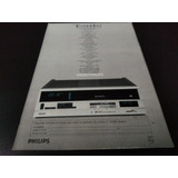(pe153) Publicidad Clipping Videograbadora Philips * 1983