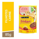 Sachê Purina Friskies Gatos Filhotes Carne Ao Molho 85 G