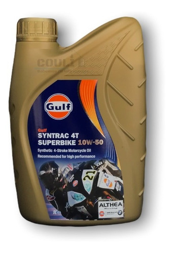 Lubricante Gulf Syntrac 4t Superbike 10w50 - 1 L Sintetico