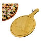 Tabla Madera Tablas Picoteo Plato De Madera Tabla Pizza 44cm