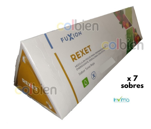 Nuevo Detox Fuxion Rexet X7 Sobres Limpieza De Higado