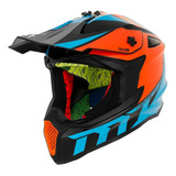 Casco Motocross Mt Helmets Falcon West Interpose Moto Delta