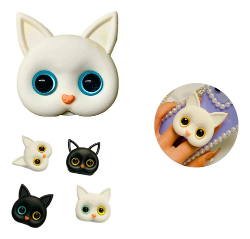 Suporte Pop De Celular 3d Apoio De Dedo De Gatinho 