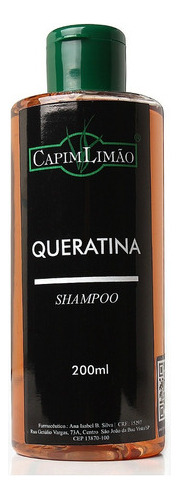 Shampoo Queratina 200ml Manipulado 