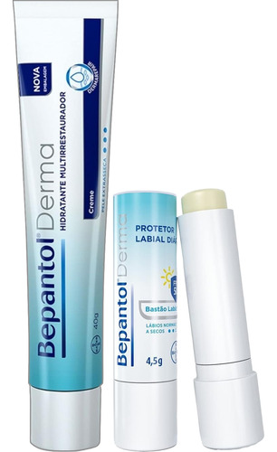 Kit Bepantol Derma Hidratante  40g E Protetor Labial 4,5g