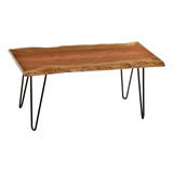 Carolina Chair & Table Ale1618natblk Siena Live Edge - Mesa/