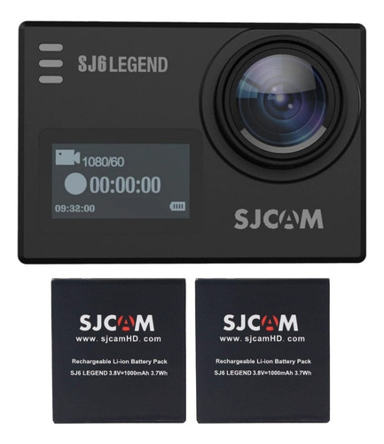 Pack Cámara Sjcam Sj6 Legend 4k Wifi  Y 2 Baterías