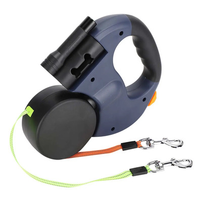 Correa Para Perro Retráctil Resistente Reflejante 3 M,correa Para Perro Retráctil Luz Led Doble Cabeza 3 M Verde