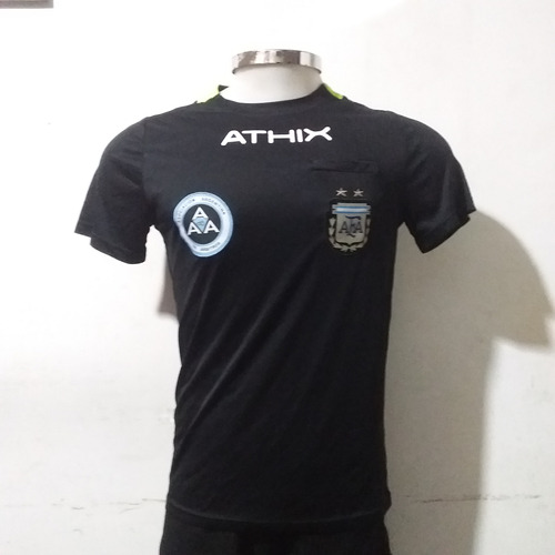 Camiseta De Arbitro Aaa Athix Original Legitima Negra