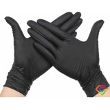 Caja De 10 Guantes Nitrilo Colo Negro Caja X 1000