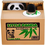 Alcancía De Juguete Con Panda Roba Monedas Y Sonido Niños