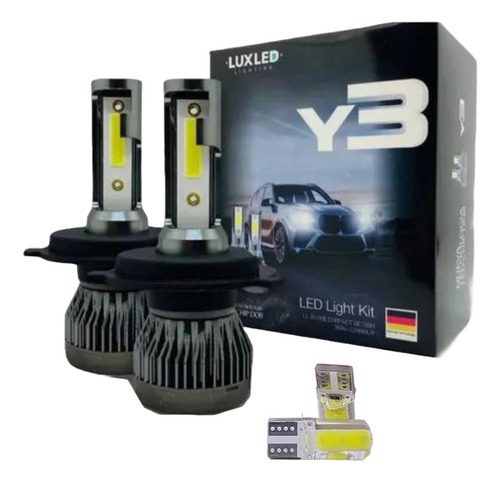 Kit Cree Led Y3 Mini H1 H4 H7 H11 H3 Chip Dob + T10 Posicion