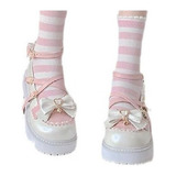 Zapatos De Plataforma Mary Jane Lolita Lindo Lazo Chica