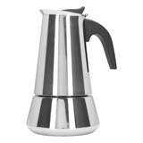 Estufa Italiana Moka Pot De Acero Inoxidable Apta Para Uso A