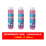 Detergente  Para Maquinas Lavavajilla 3 Unidades X 250 Cc 