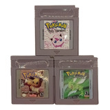 Cartucho Gameboy Pokémon Versão Hack (lote Três Fitas)