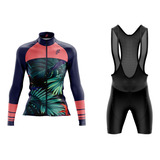 Uniforme De Ciclismo Mujer Selva Manga Larga Armazi