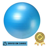 Bola Suíça Azul Para Pilates E Yoga Premium Anti Estouro 