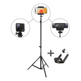 Tripé Universal Webcam Câmera Para Vídeo Aula Live Stream-nf